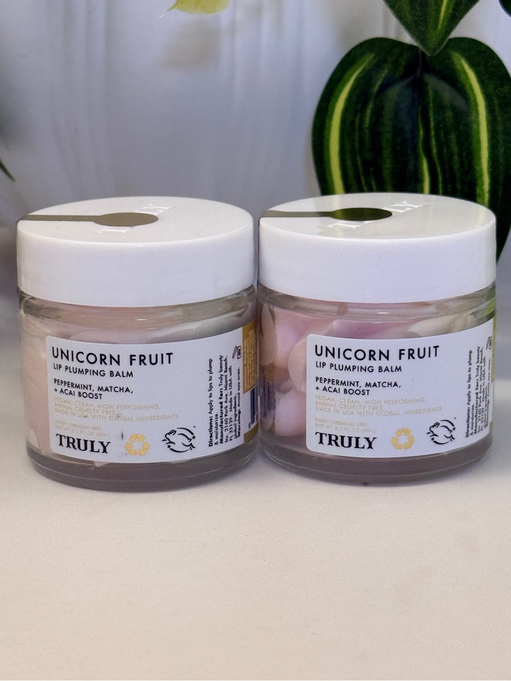 2x TRULY Unicorn Fruit Lip Plumping Balm - New & Sealed